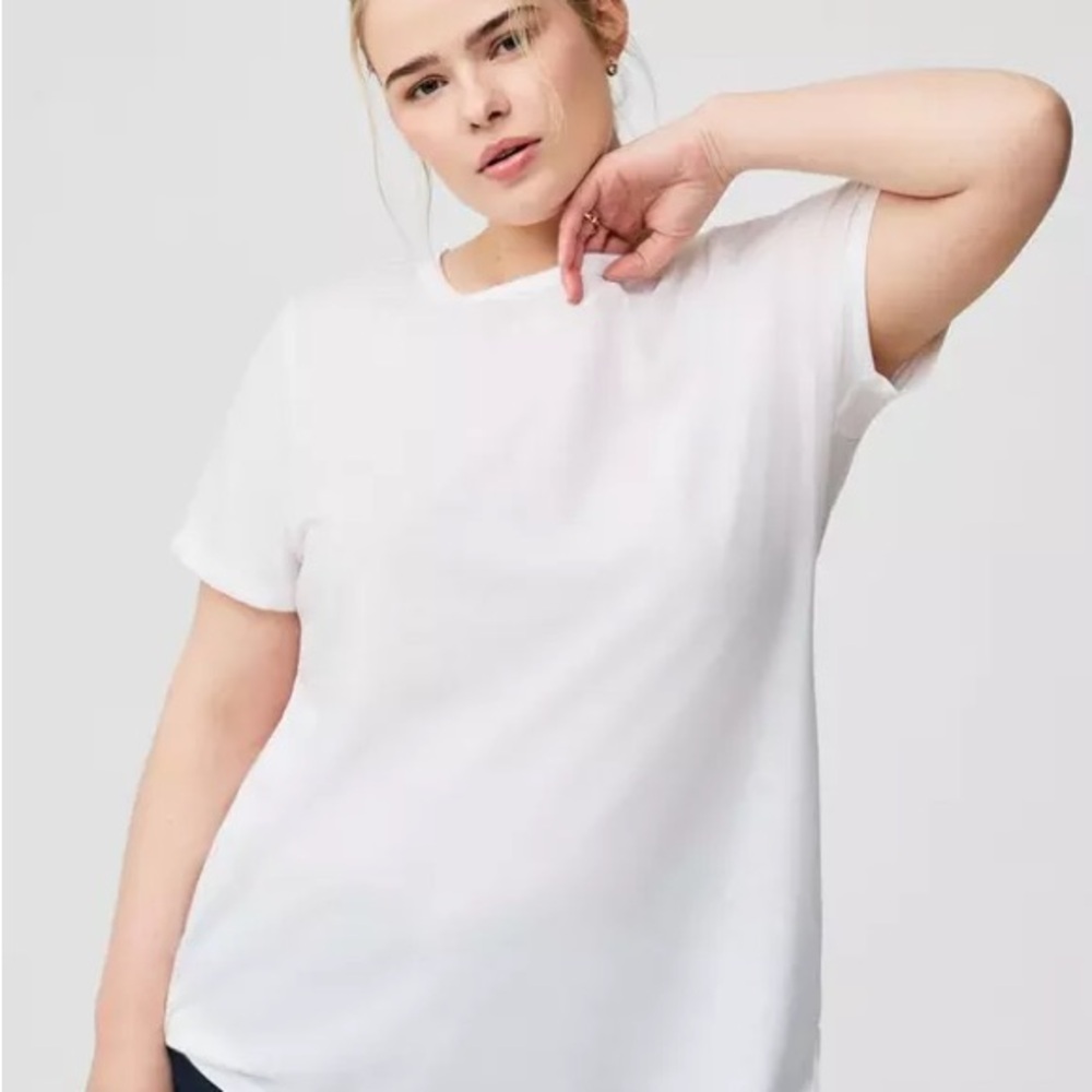 Torrid Everyday Signature Jersey Crew Neck Tee Bright White Size 3 NEW